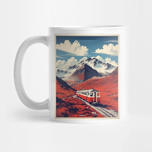 Snowdon Mountain United Kingdom Vintage Travel Tourism Poster Art Mug